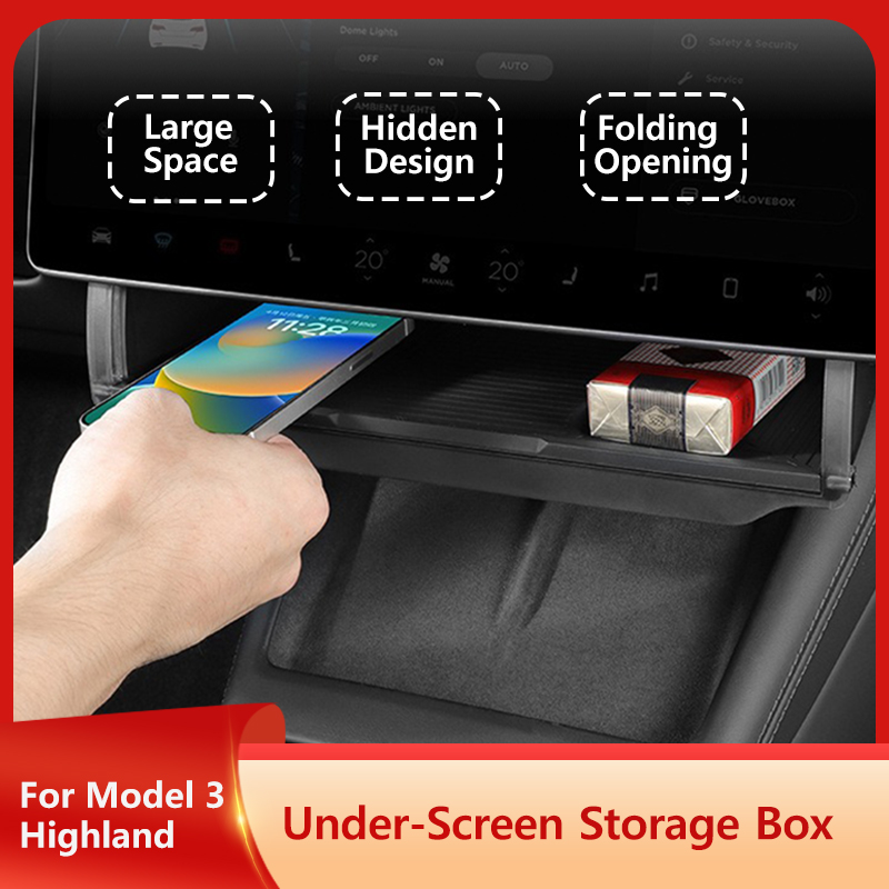 Interior Design Presentation - Unterbild-Aufbewahrungsbox für Tesla Model 3, Highland,