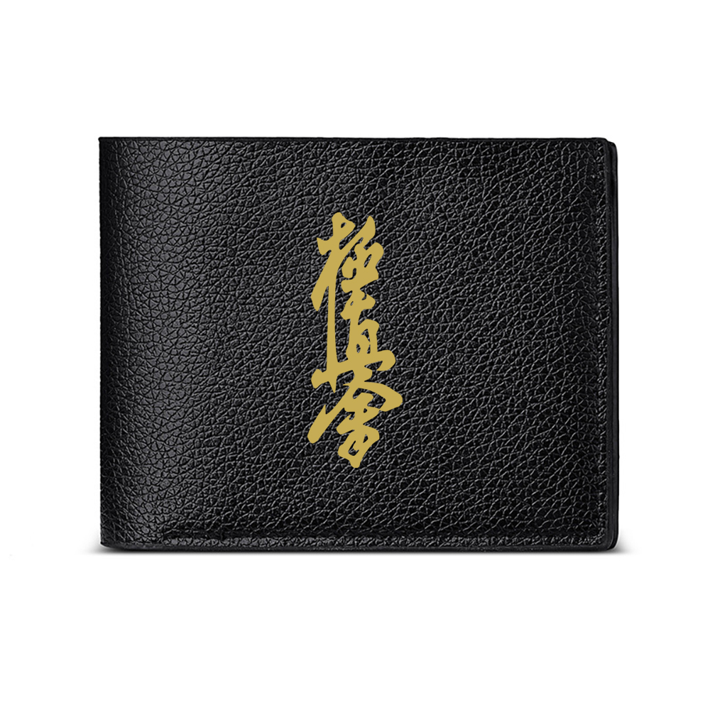 Interior Design Zen - Zen-Tempel-Kalligraphie-Design Herren-Geldbörse Kartenhalter Lässiger Business-Modestil Elegante