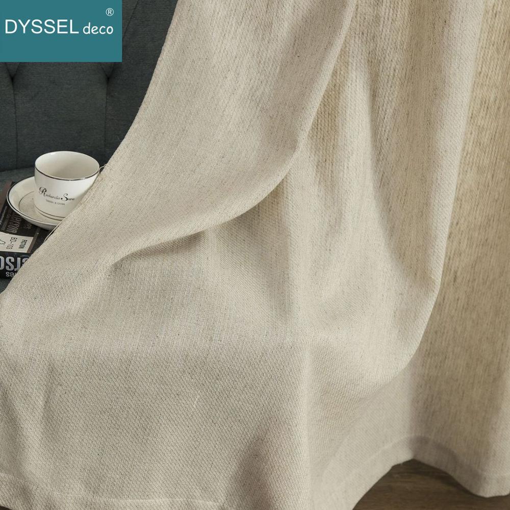 Linen Roller Blind - Solide Home Dekorative Anti-UV Naturleinen Amerikanischen