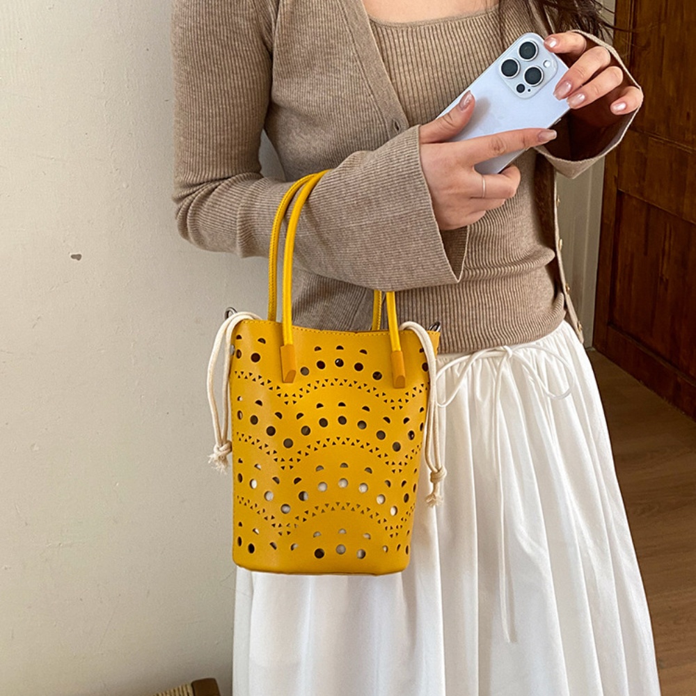 Interior Design Vintage Style - Damen Nischen-Design Ausgehöhlte Handtasche mit Kordelzug
