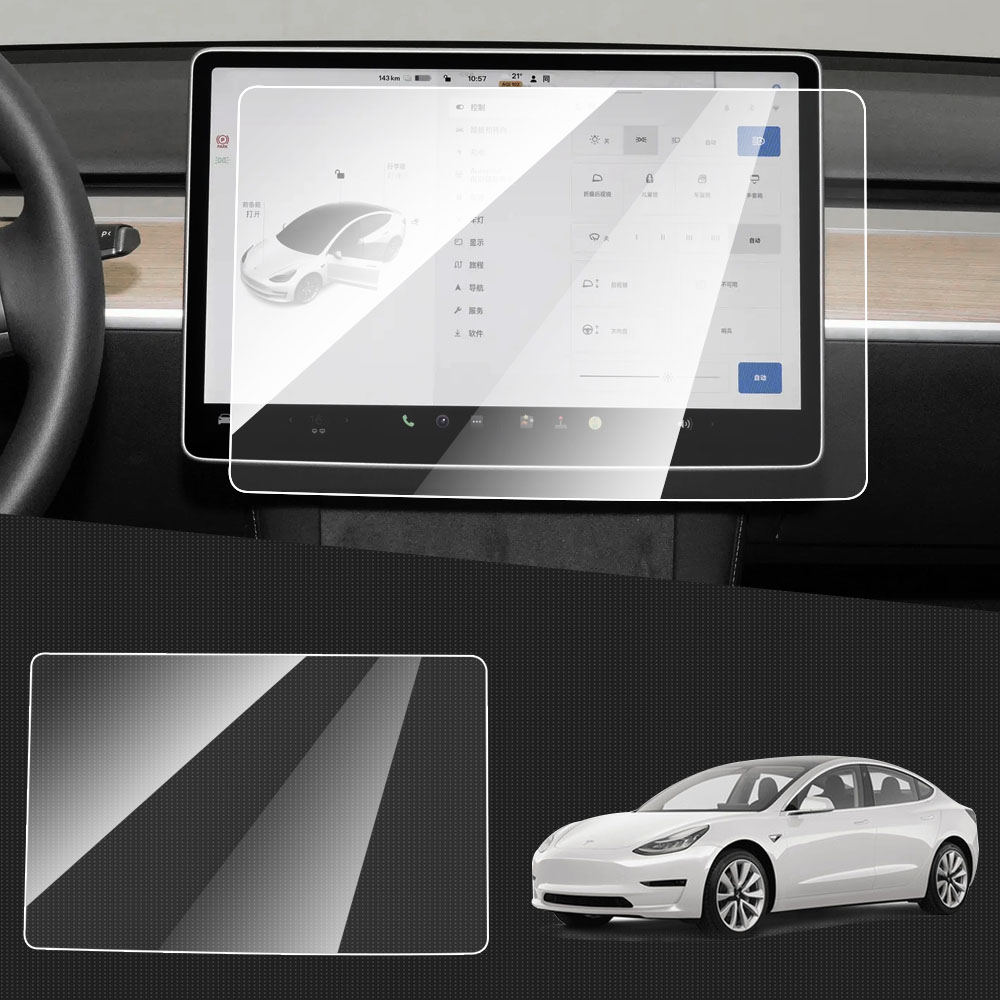 Interior Design Hd - Schutzfolie aus gehärtetem Glas für Tesla