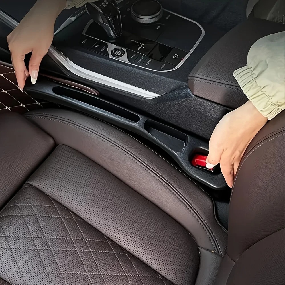 Interior Design Styles - 2 Stück Auto-Sitzlückenfüller-Organizer, PU Wasserdichter Sitzlückenfüller