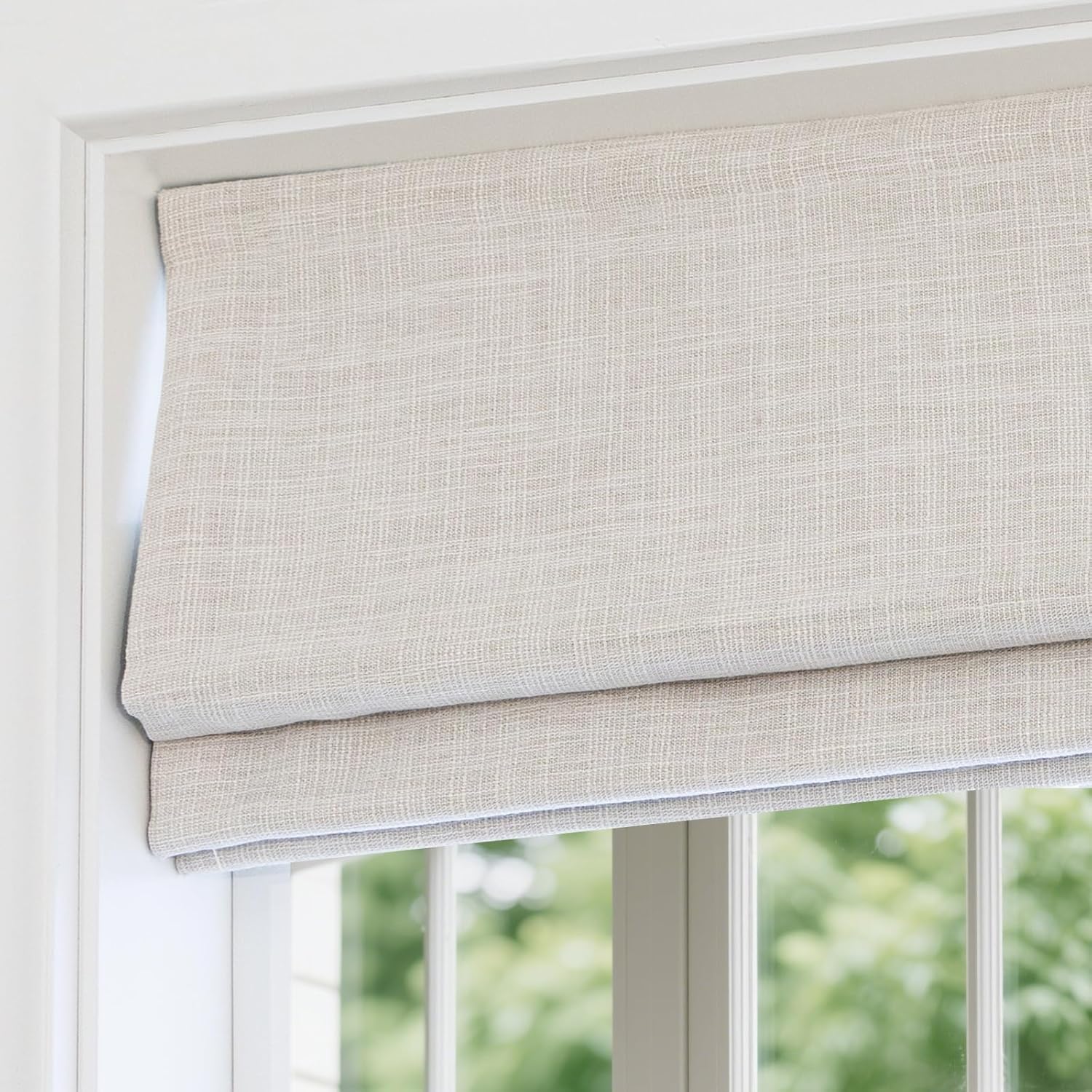 Linen Roller Blind - Luxuriöse, hochwertige, einfach zu installierende, kabellose