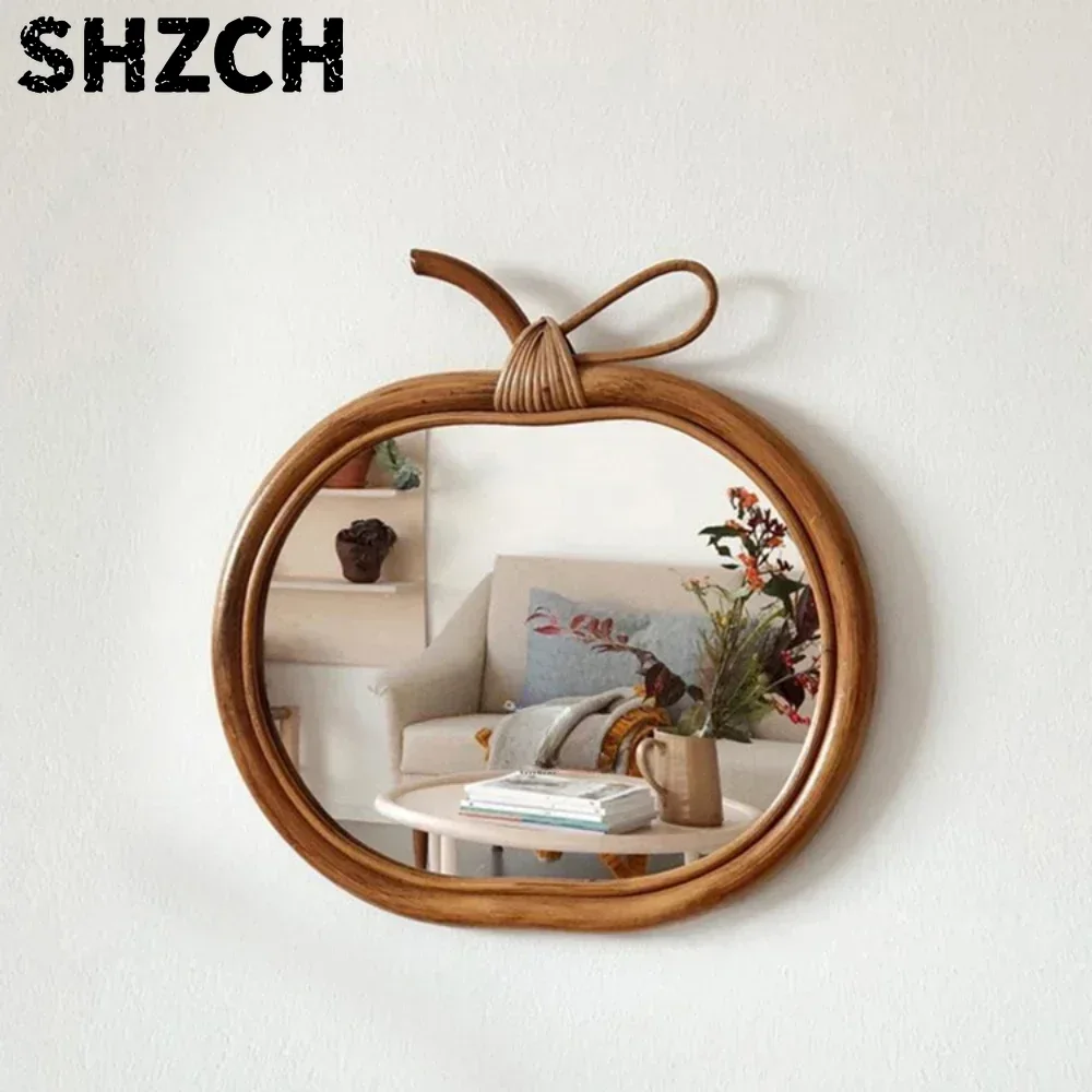 Natürlicher Rattan Runder Schm – Rattan Mirror Round Bewertung und Preis