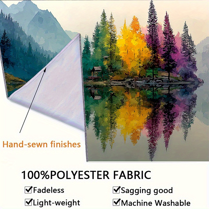 Buntes Waldsee-Wandbild, 2D-HD – Interior Design Hd Bewertung und Preis