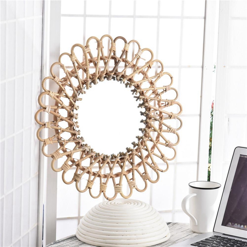 40 cm nordischer Wandspiegel a – Rattan Mirror Round Bewertung und Preis
