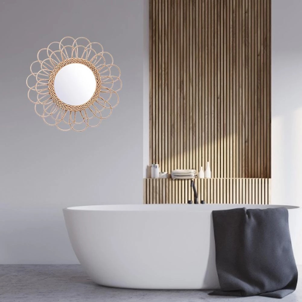 Rattan-Spiegel, innovativer ru – Rattan Mirror Round Bewertung und Preis
