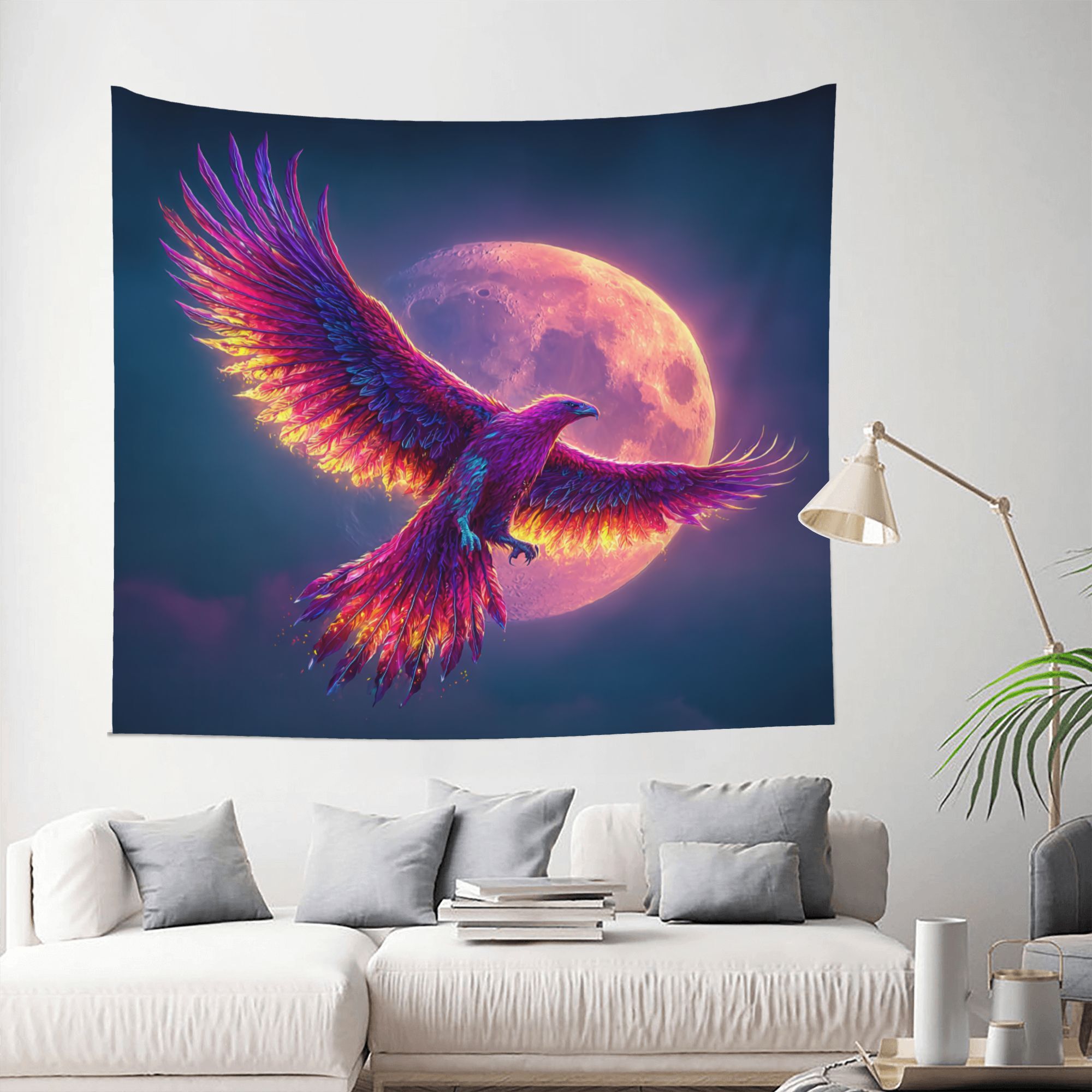 Phoenix Mond Himmel Wandteppic – Interior Design Hd Bewertung und Preis