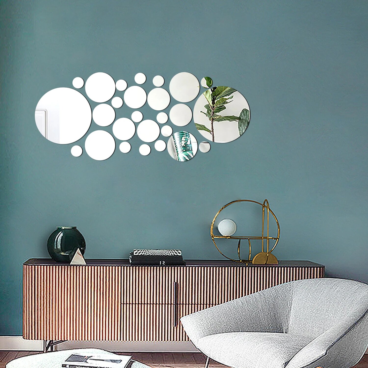 26PCS geometrische kreisförmig – Rattan Mirror Round Bewertung und Preis