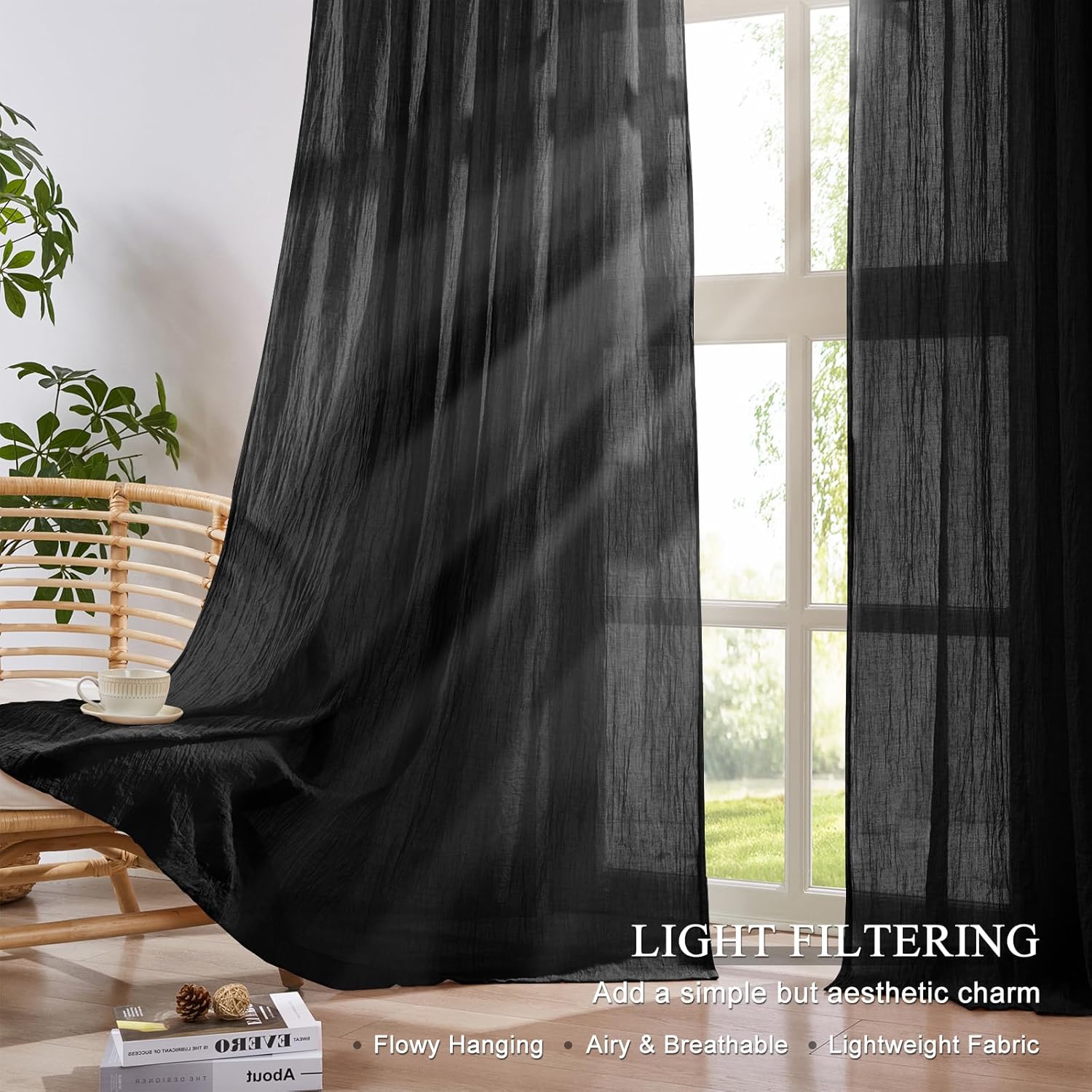 Schwarze Transparente Vorhänge – Linen Roller Blind Bewertung und Preis
