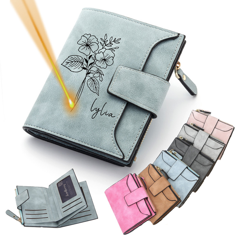 Damen-Geldbörse aus Leder mit  – Interior Design Name Bewertung und Preis