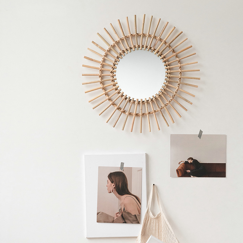 Rattan-Wandspiegel im nordisch – Rattan Mirror Round Bewertung und Preis