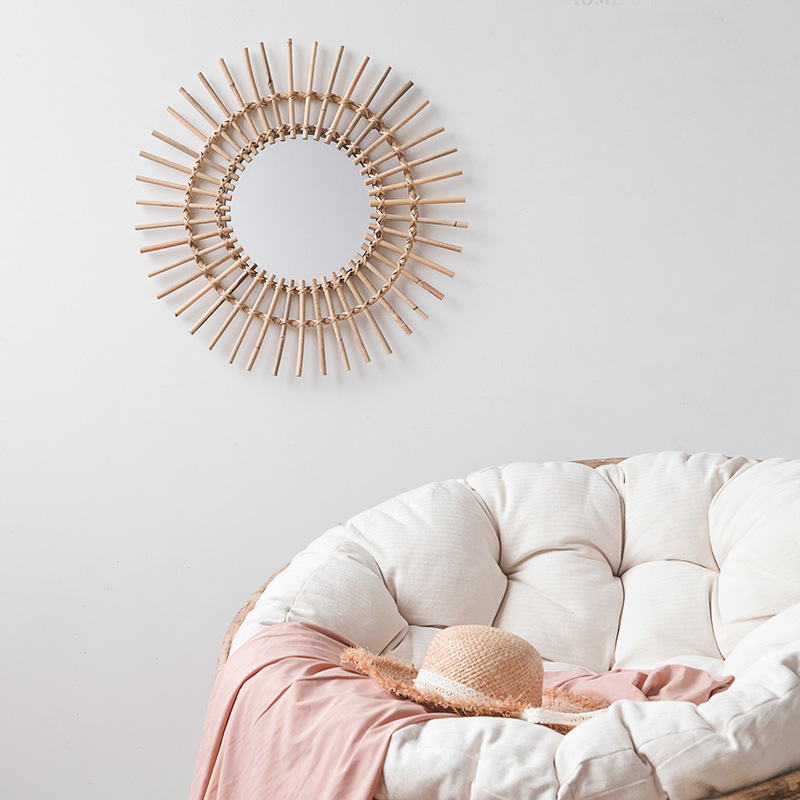 Rattan-Wandspiegel im nordisch – Rattan Mirror Round Bewertung und Preis