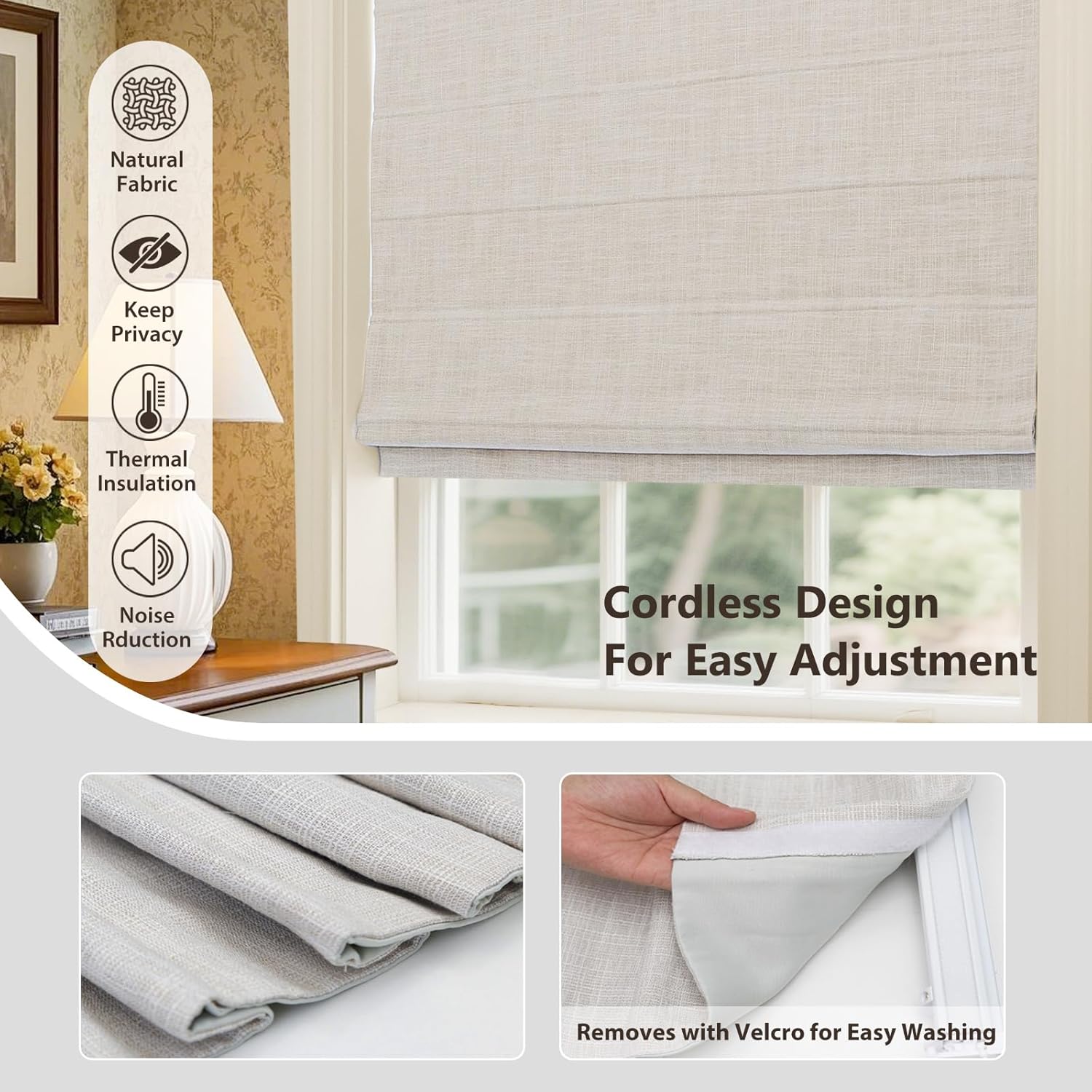 Luxuriöse, hochwertige, einfac – Linen Roller Blind Bewertung und Preis