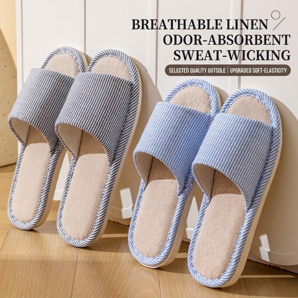 Atmungsaktive Leinen-Hausschuh – Linen Roller Blind Bewertung und Preis